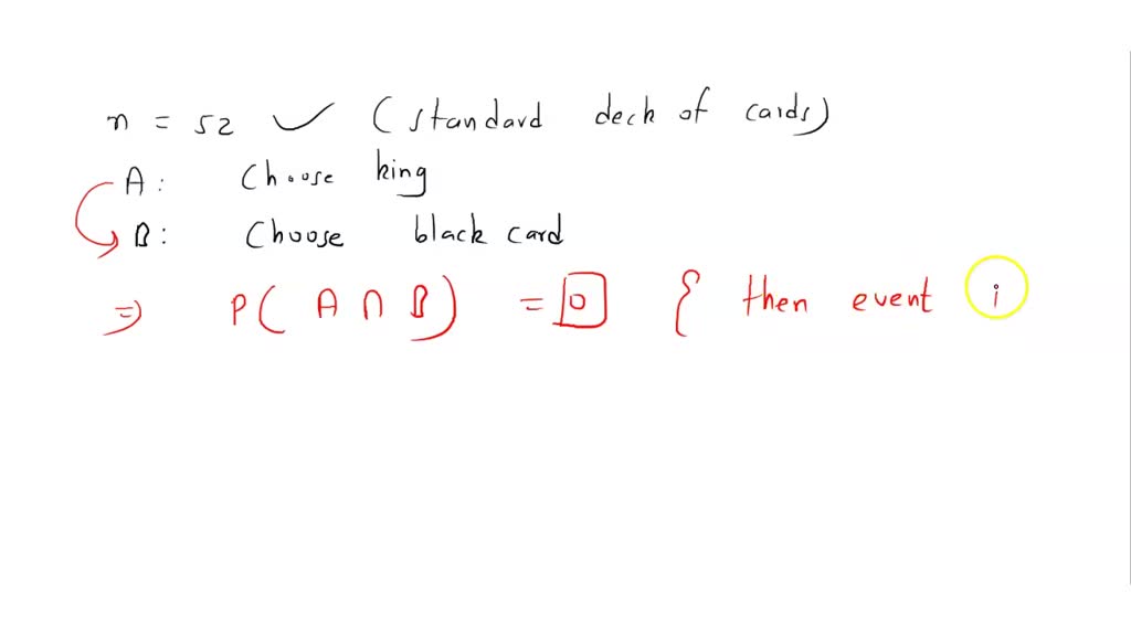 SOLVED Determine whether the following events are mutually exclusive