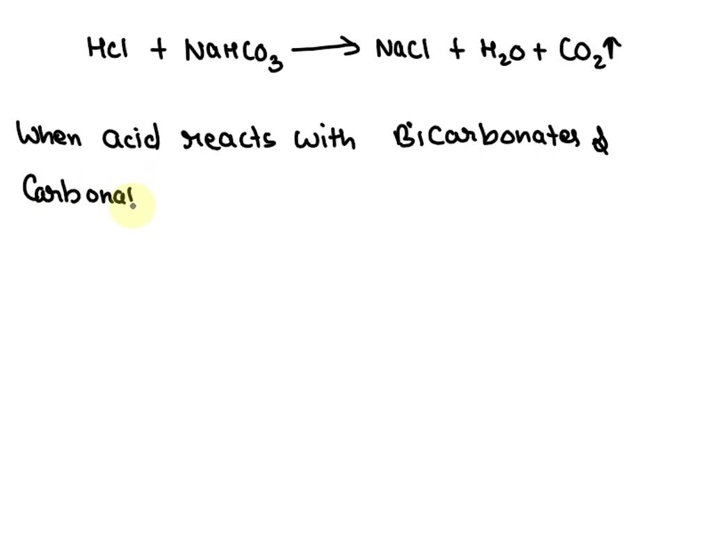 Solved What Type Of A Reaction Occurs When A Hydrochloric Acid Solution Is Mixed With A Sodium 6646