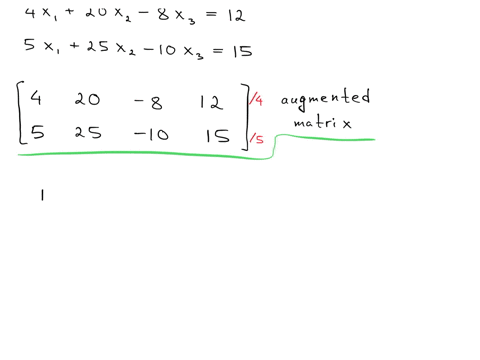 solve-using-gauss-jordan-elimination-4-x-1-plus-20-x-2-minus-8-x-3-equals12-5-x-1-plus-25-x-2-minus-10-x-3-equals15-question-content-area-bottom-part-1-write-the-system-of-equations-as-an-augmented-ma