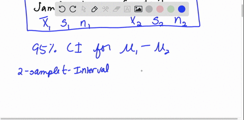 construct-a-95-confidence-interval-to-estimate-the-difference-in-means-between-the-populations-from-which-sample-1-and-2-were-drawn-the-difference-is-defined-as-sample-1sample-2-1-find-the-u-33057