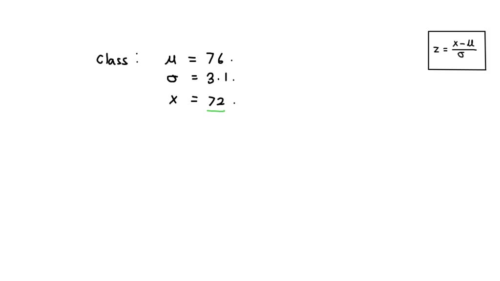 SOLVED On A Recent Quiz The Class Mean Was 76 With A Standard solved-on-a-recent-quiz-the-class-mean-was-76-with-a-standard