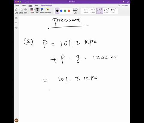 a-calculate-the-absolute-pressure-at-an-ocean-depth-of-1200-m-assume-the-density-of-scawater-is-1-024-kgm3-and-that-the-air-above-exerts-a-pressure-of-1013-kpa-b-at-this-depth-what-must-the-66607