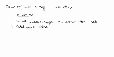 26-match-the-projection-of-the-elbow-that-best-demonstrates-each-of-the-following-structures-a-coronoid-process-in-profile-1-lateral-elbow-b-radial-head-and-tuberosity-without-superimpositio-64423