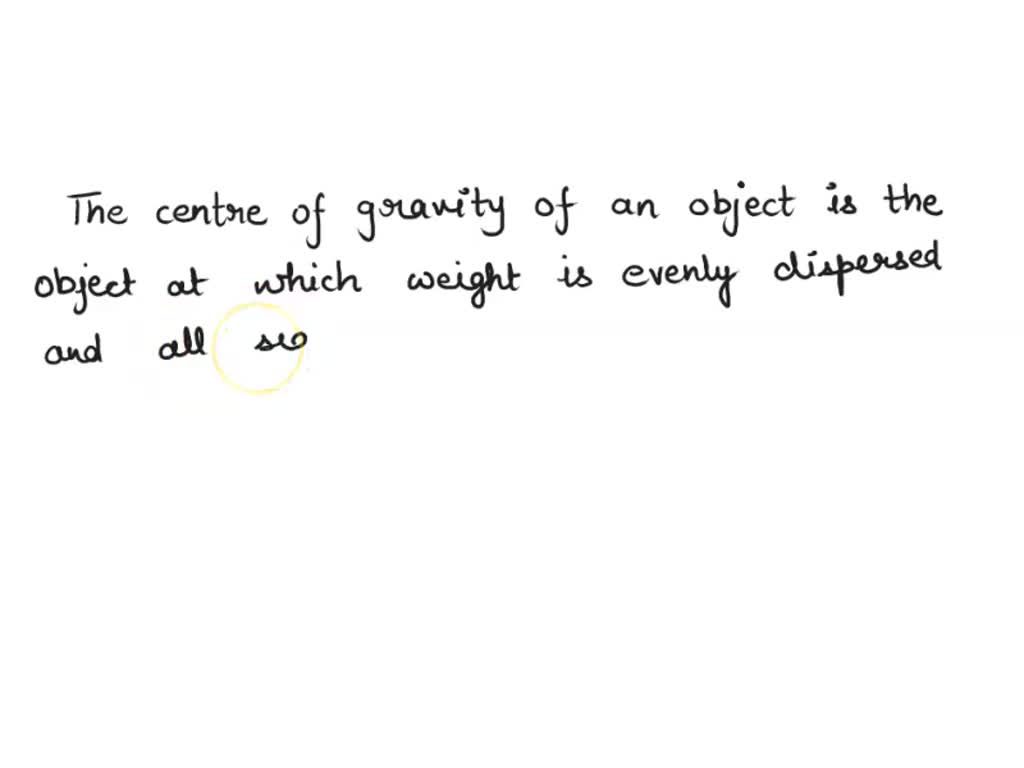 SOLVED: Which Of The Following Defines Center Of Gravity? Group Of ...