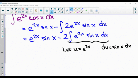 integrate-e2xcosxdx