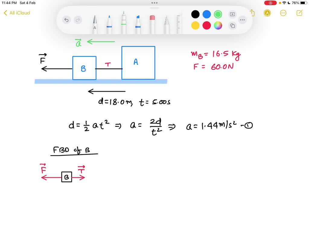 SOLVED: February 12,.2020 [2Opts] Two Blocks Connected By A Light ...