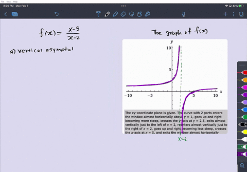 a-function-and-its-graph-are-given-use-the-graph-to-find-each-of-the-following-if-they-exist-then-confirm-your-results-analytically_-fx-x-5-x-2-10-10-5-10-the-xy-coordinate-plane-is-given-th-36708