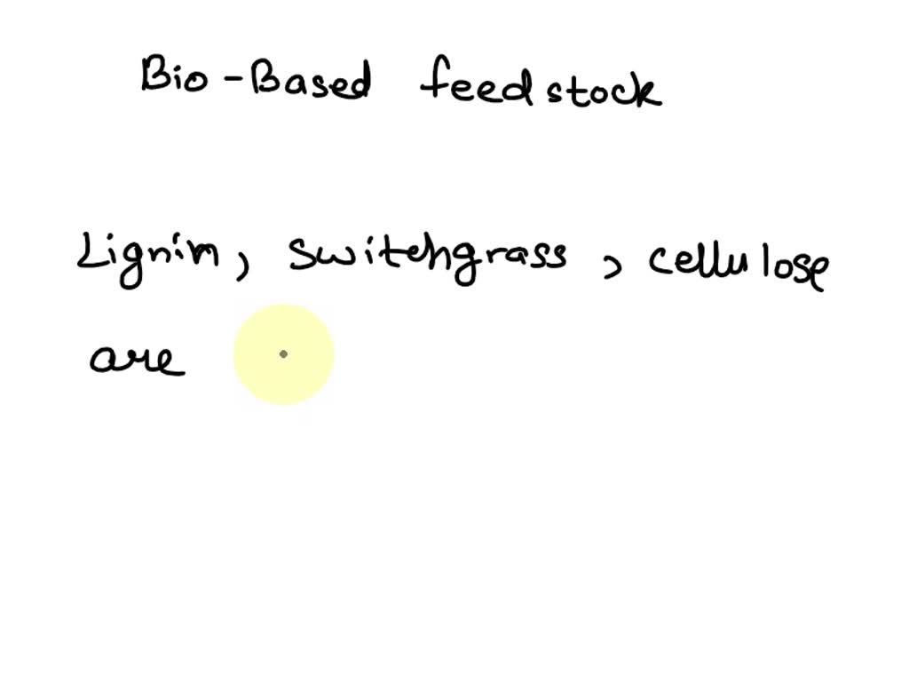 SOLVED Lignin, switchgrass, and cellulose are all types of biobased
