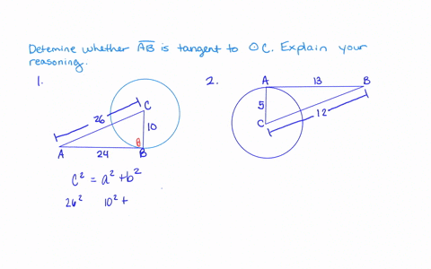 determine-whether-ab-is-tangent-to-c-explain-your-reasoning-87664