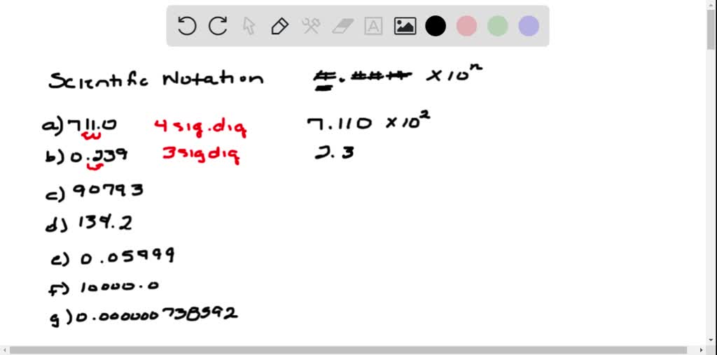 SOLVED: Express Each Of The Following Numbers In Scientific Notation ...