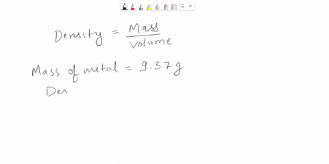 what-is-the-volume-in-cm3-of-a-937-g-piece-of-metal-with-a-density-of-466-gcm3-94756