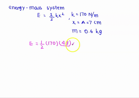 energy-in-a-spring-mass-system-a-horizontal-spring-mass-system-has-low-friction-spring-stiffness-170-nmand-mass-06-kg-the-system-is-released-with-an-initial-compression-of-the-spring-of-7-cm-30998