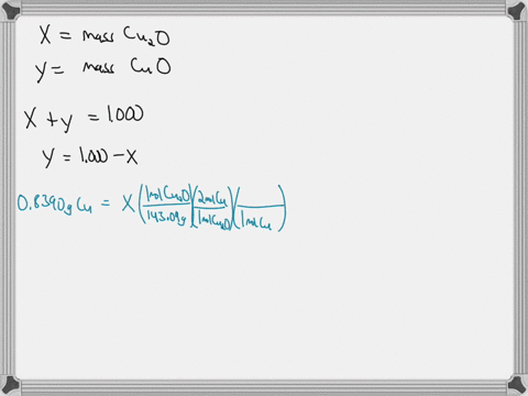 a-1000-g-mixture-of-copper-i-oxide-and-copperiioxide-was-reduced-quantitatively-by-hydrogen-gas-to-give-08390-grams-of-metallic-copper-what-is-the-mass-of-the-copperioxide-in-the-original-10-67342