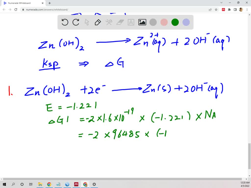 SOLVED The standard potential for the renction Ln ZAg" Zn 2Ag Is [.56