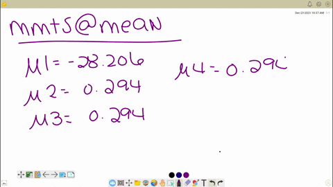 The first four moments of a distribution about the value 4 are – 1·5 ...