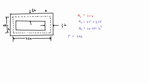 a-5-kipft-torque-is-applied-to-a-hollow-aluminum-shaft-having-the-cross-section-shown-neglecting-the-02904