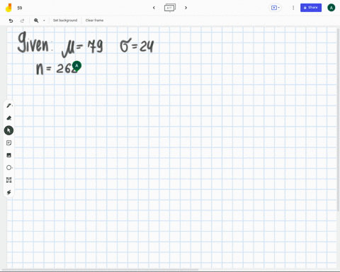 a-population-has-a-mean-mu-equals79-and-a-standard-deviation-sigma-equals-24-find-the-mean-and-standard-deviation-of-a-sampling-distribution-of-sample-means-with-sample-size-n-equals262-sigm-52505