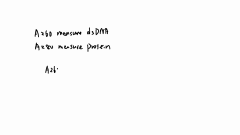 please-help-you-extracted-sample-of-dna-and-analyzed-it-using-nanodrop-spectrophotometer-you-recorded-the-following-absorbances-ad-then-corrected-them-to-produce-the-following-values-a260-05-58375