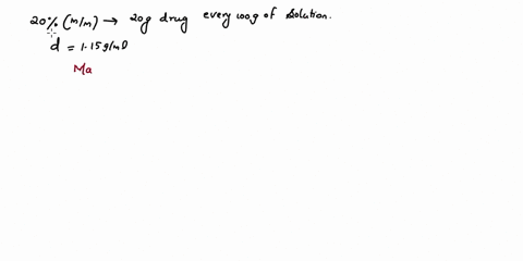 how-many-grams-of-a-drug-substance-are-required-to-prepare-120-ml-of-a-200-mm-solution-with-a-density-of-l15-gml-70836