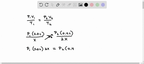 the-volume-of-sample-of-fixed-amount-of-gas-is-decreased-from-20-l-to-04-l-the-temperature-of-the-gas-in-kelvins-is-then-doubled-part-a-what-is-the-final-pressure-of-the-gas-in-terms-of-the-43762