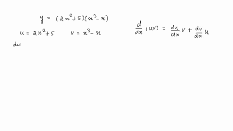 1-find-the-ist-derivative-of-the-following-functions_-a-y-2x2-5x-x-must-use-the-product-rule-marks-by-must-use-the-quotient-rule-2-marks-x1-c-y-3xt-_-2xs-2-marks-dy-e4x5-2-marks-ey-fgx-in2x3-59514