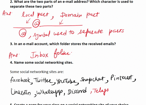 1-out-of-the-following-which-one-is-the-most-used-feature-of-internet-a-e-mail-b-ftp-c-telnet-d-usenet-2-what-are-the-two-parts-of-an-e-mail-address-which-character-is-used-to-separate-these-87998