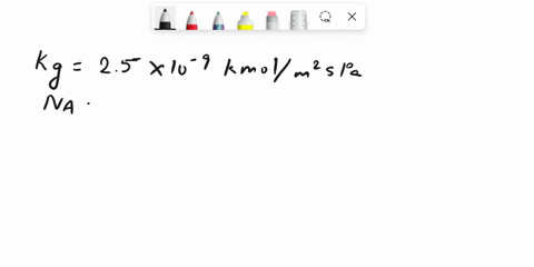 mass-transfer-question-2-the-overall-gas-mass-transfer-coefficient-in-a-wetted-wall-column-used-for-absorption-of-ammonia-mixture-was-found-to-be-2510-9-kmolm2-s-pa-the-rate-of-mass-transfer-92619
