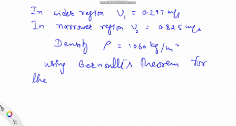 blood-flows-through-a-section-of-a-horizontal-artery-that-is-partially-blocked-by-deposits-along-the-artery-wall-as-a-hemaglobin-molecule-moves-from-the-narrow-region-into-the-wider-tegion-its-speed-c