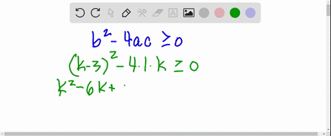 find-the-range-of-the-values-of-k-for-which-the-quadratic-equation-x2-k-3k-k-0-has-real-roots-06062
