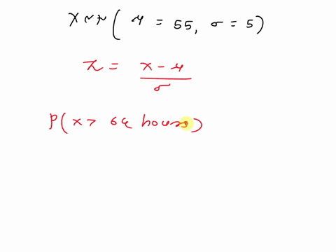 the-life-span-of-a-calculator-battery-is-normally-distributed-with-a-mean-of-55-hours-and-a-standard-deviation-of-5-hours-what-is-the-probability-that-a-battery-lasts-more-than-64-hours-the-46793