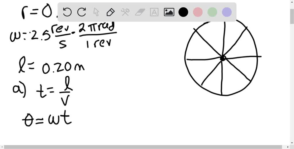 SOLVED The wheel in Fig. 1030 has eight equally spaced spokes and a radius of 30 cm . It is