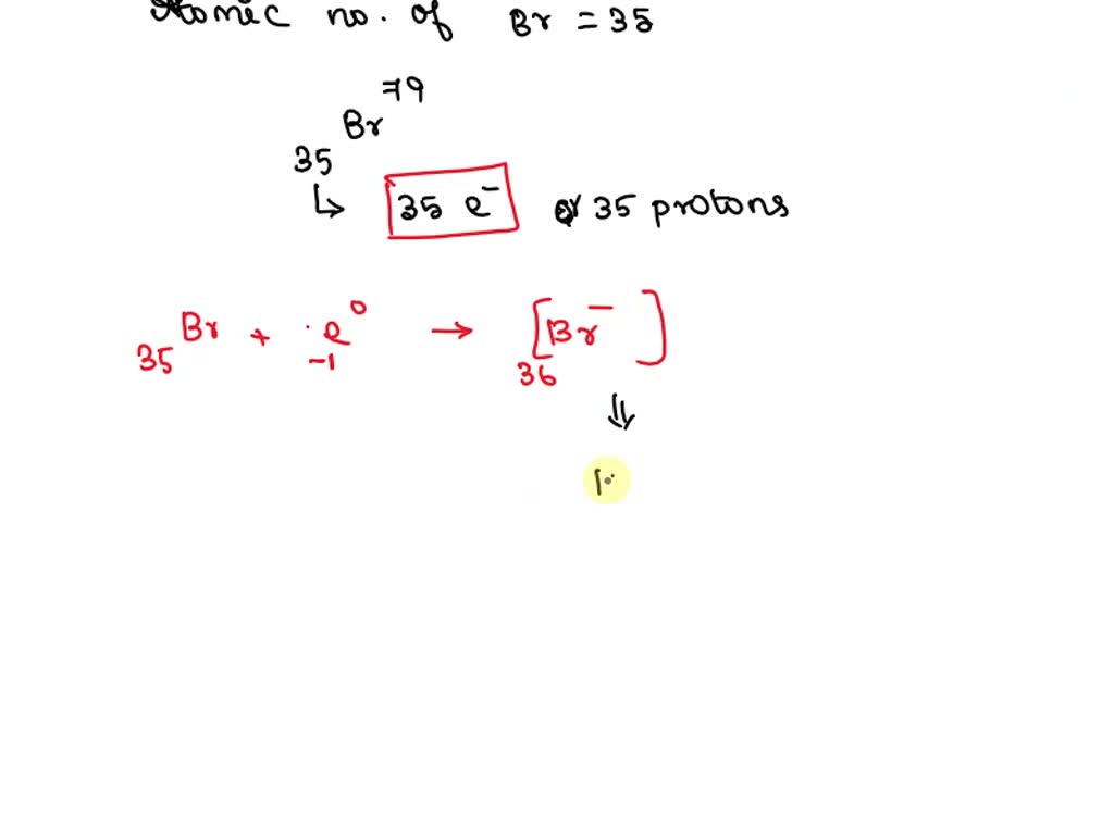SOLVED How does an atom of bromine79 a bromide ion with a 1