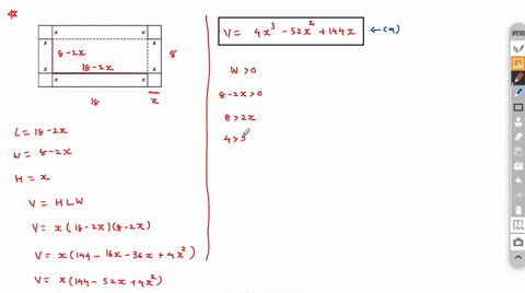 point-box-to-be-made-out-of-a-8-cm-by-18-cm-piece-of-cardboard-squares-of-side-length-x-cm-will-be-cut-out-of-each-corner-and-then-the-ends-and-sides-will-be-folded-up-t0-fon-box-with-an-ope-18356
