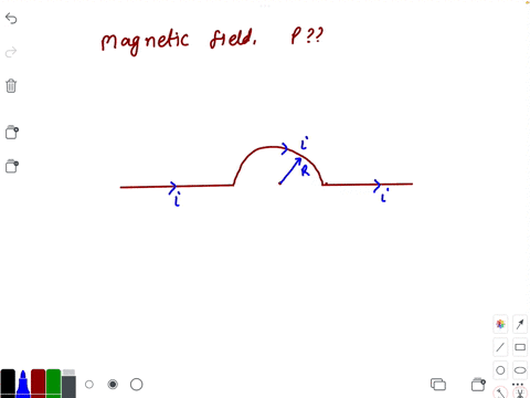 calculate-the-magnitude-and-direction-of-the-magnetic-field-at-point-p-due-to-the-current-in-the-sem-94777