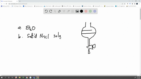 which-layer-will-be-the-ether-layer-in-a-separatory-funnel-containing-diethyl-ether-and-a-saturated-aqueous-solution-of-nacl-a-the-bottom-layer-b-there-will-be-only-one-layer-because-diethyl-84666