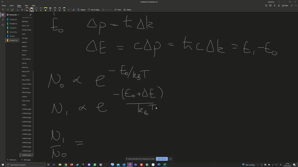 SOLVED: Using the Boltzmann formula comparing two energy levels ...