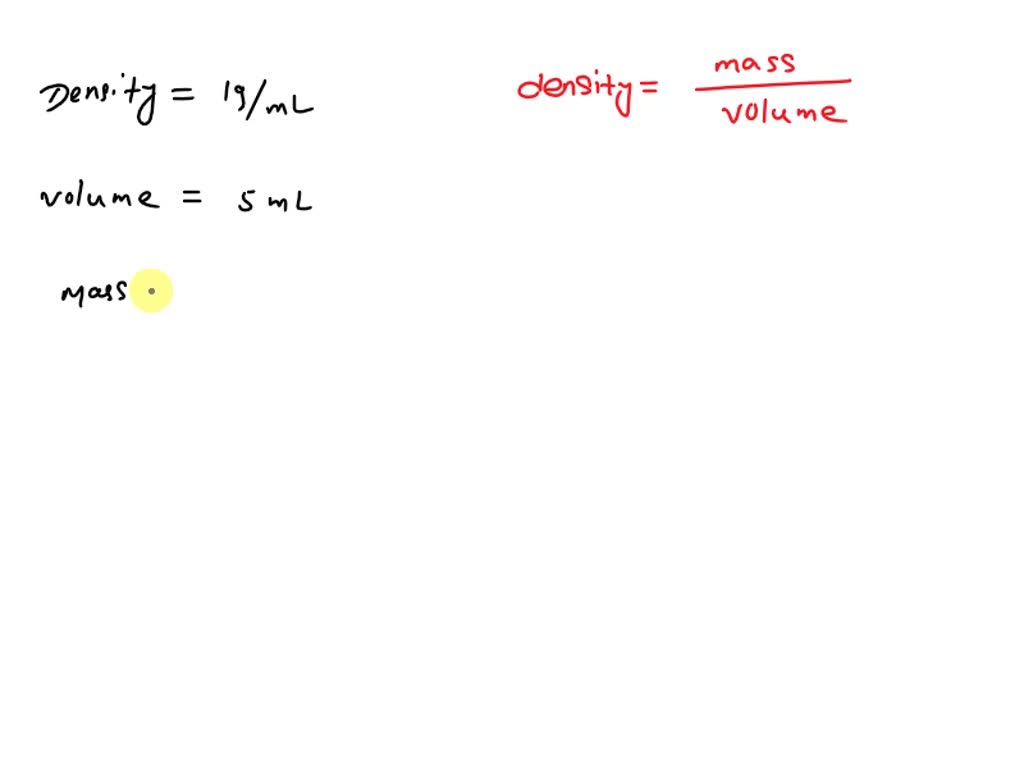 SOLVED: Distilled water has a density of 1 g/mL (at 4Â°C). During the