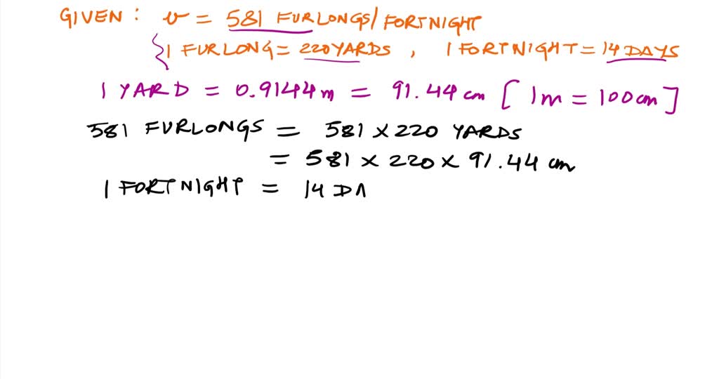 SOLVED A small turtle moves at speed of 482 furlongs per fortnight