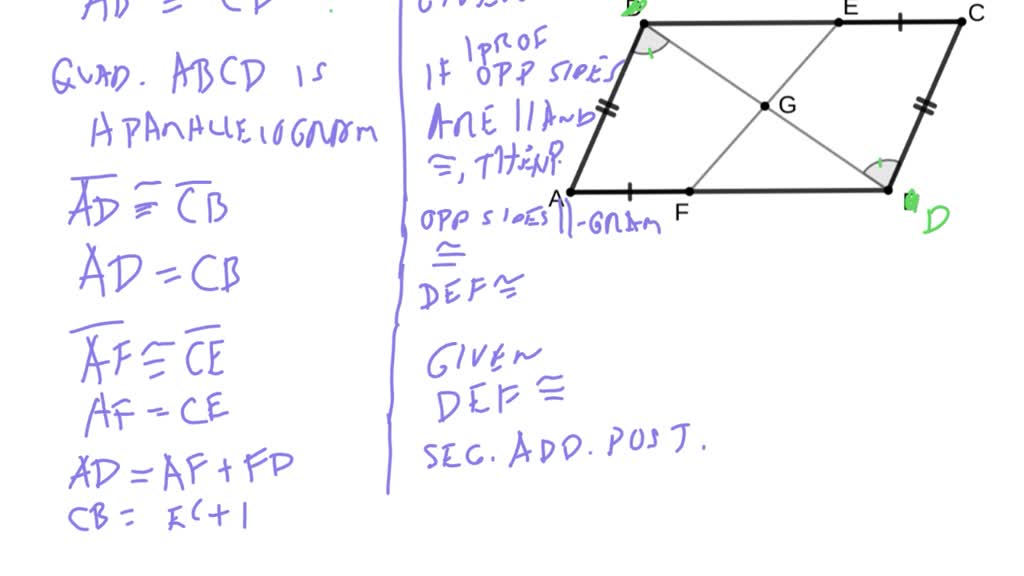 SOLVED: In quadrilateral ABCD, E and F are points on BC and AD ...