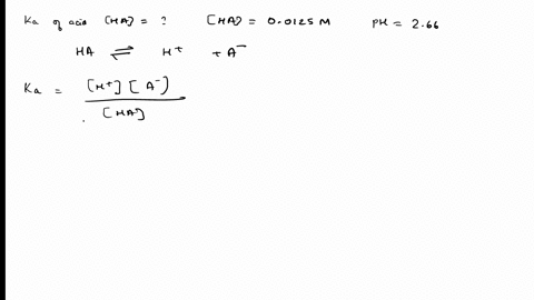enough-of-a-monoprotic-weak-acid-is-dissolved-in-water-to-produce-a-00125-m-solution-the-ph-of-the-resulting-solution-is-266-calculate-the-ka-for-the-acid-34136