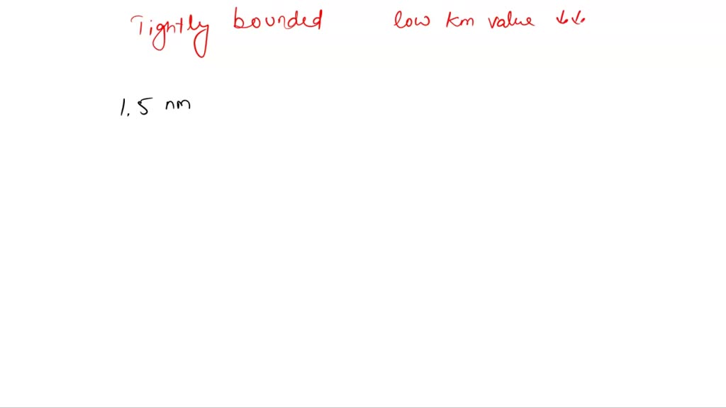 SOLVED Given are the five Km values for the binding of substrates to a particular enzyme. Which