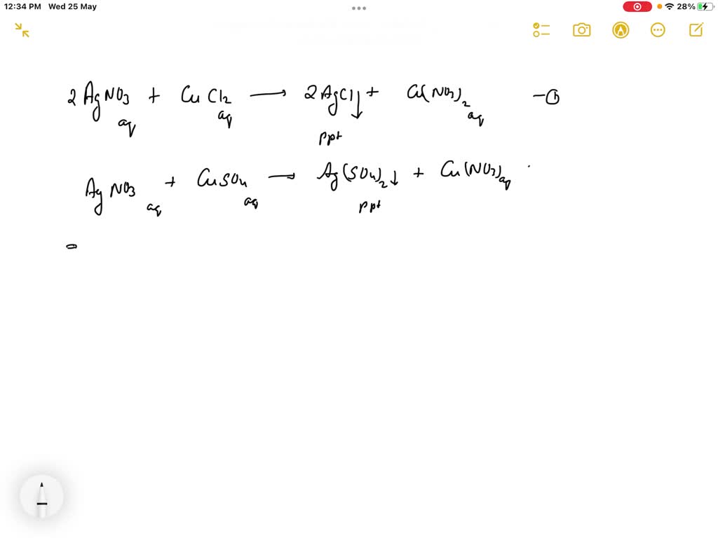 SOLVED when copper sulfate reacts with silver nitrate gives insoluble silver sulfate solution
