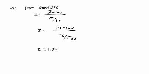 a-random-sample-of-100-observations-from-population-with-standard-deviation-73-yielded-sample-mean-of-114_-complete-parts-through-below-test-the-null-hypothesis-that-results-of-the-test-100-24785