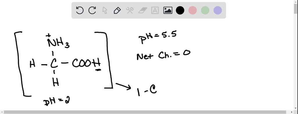 Solved 2 The Isoelectric Point Of Glycine Is 55 At Ph 10 Will The Overall Structure Of 7280