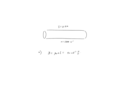 solenoids-produce-magnetic-fields-that-are-relatively-intense-for-the-amount-of-current-they-carry-to-make-a-direct-comparison-consider-a-solenoid-with-53-turns-per-centimeter-a-radius-of-11-61013