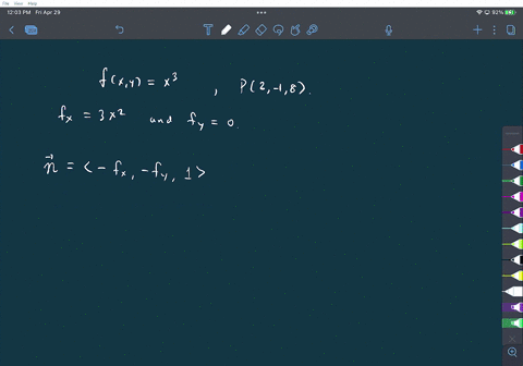 find-a-unit-normal-vector-to-the-surface-at-the-indicated-point-fx-y-x3-2-1-8-80442