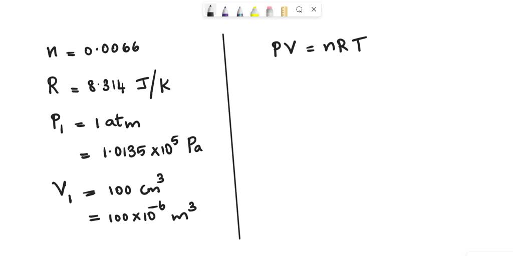 SOLVED: The figure shows a pV diagram for 0.0066 mol of gas that ...