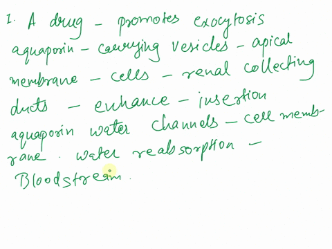 38a-drug-that-promotes-the-exocytosis-of-aguaporin-carrying-vesicles-into-the-apical-membrane-of-the-cells-of-the-renal-collecting-ducts-will-likely-lead-to-a-an-increase-in-urine-volume-ba-47043