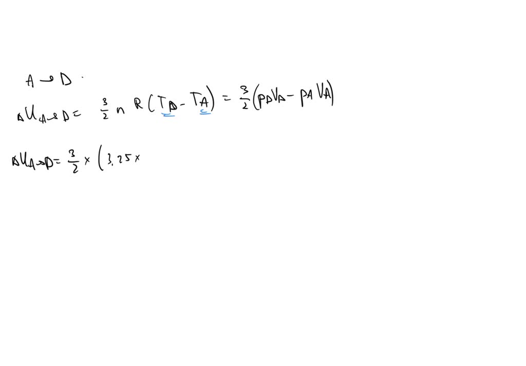 SOLVED: Suppose a monatomic ideal gas is changed from state A to state ...