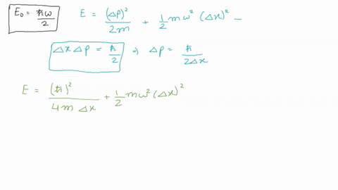 ii-show-using-the-heisenberg-uncertainty-principle-that-the-minimum-energy-of-the-one-dimensional-quantum-harmonic-oscillator-is-hw-76532